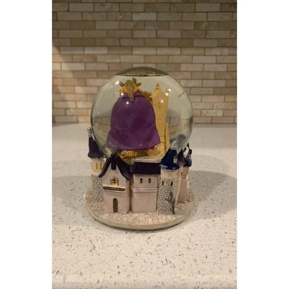 Disney‎ Beauty and the Beast Music Box Snow globe Rare Vintage 1990s - Belle - Picture 4 of 9